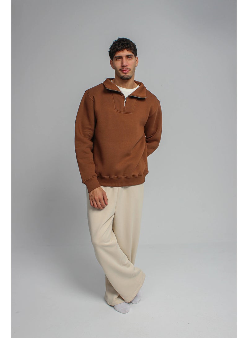 Basic Look Quarter zip Brushed Milton - Image 4